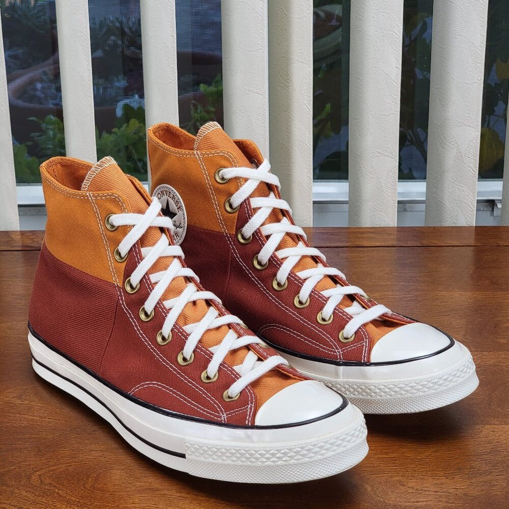 Converse Mens Chuck 70 Hi Canvas A02552C Monarch/Rugged Orange/Egret Multi Sizes